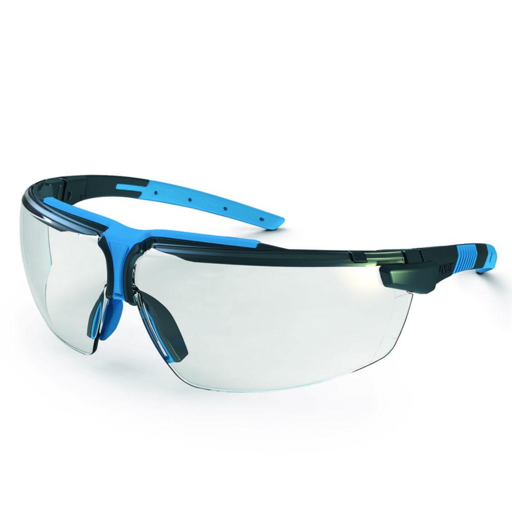 Uvex Bail Glasses I-3 9190 Colour: Anthracite/Blue, Lenses: PC Colourless Supravision NCH

