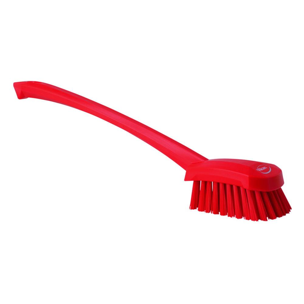 Vikan Washing Brush with Long Handle 415 mm, Hard, Red

