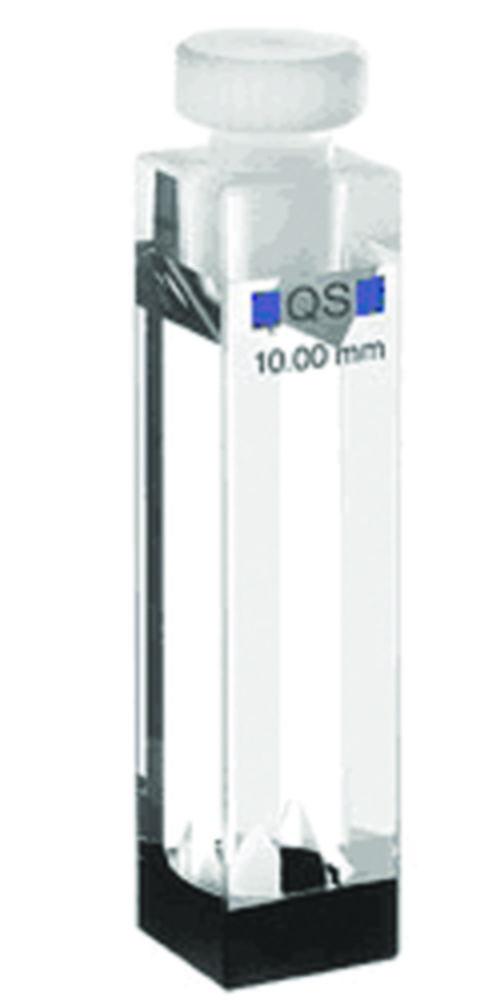 Hellma Half-micro Cuvette 109.004-QS, 10x4mm Thickness Quartz Glass SUPRASIL, 700 µl with Cover of PTFE

