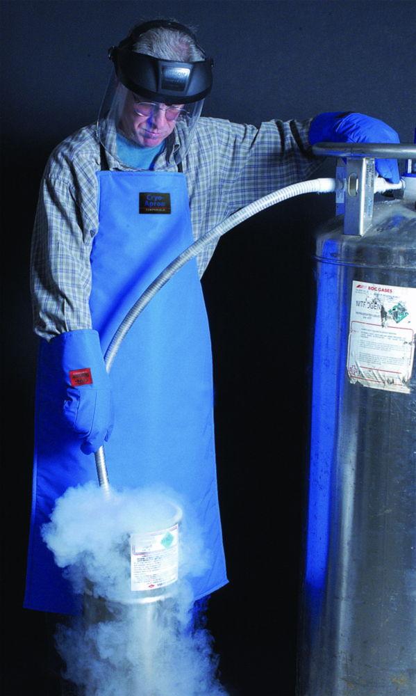 Cryo.Expert Cryo Protection Set – Gloves 500mm M, Face Shield, Apron, and Two Safety Labels

