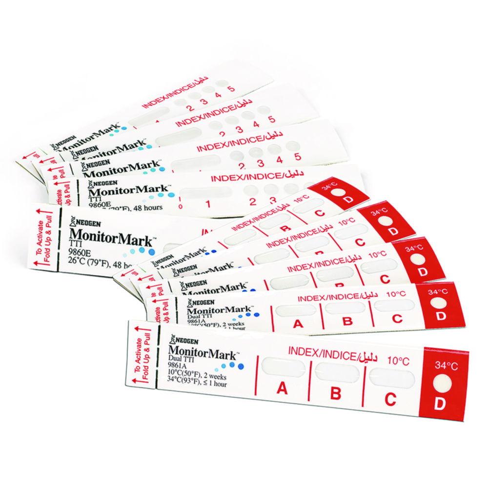 MonitorMark Time Temperature Indicator 10°C/50°F, 1 Woche, pack of 500