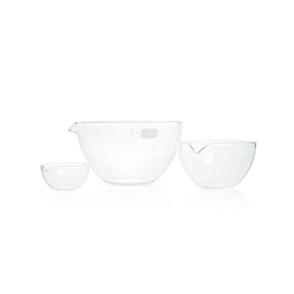 DWK Duran 90 mL Evaporating Basin with Spout and Flat Base, 80 mm Diameter
