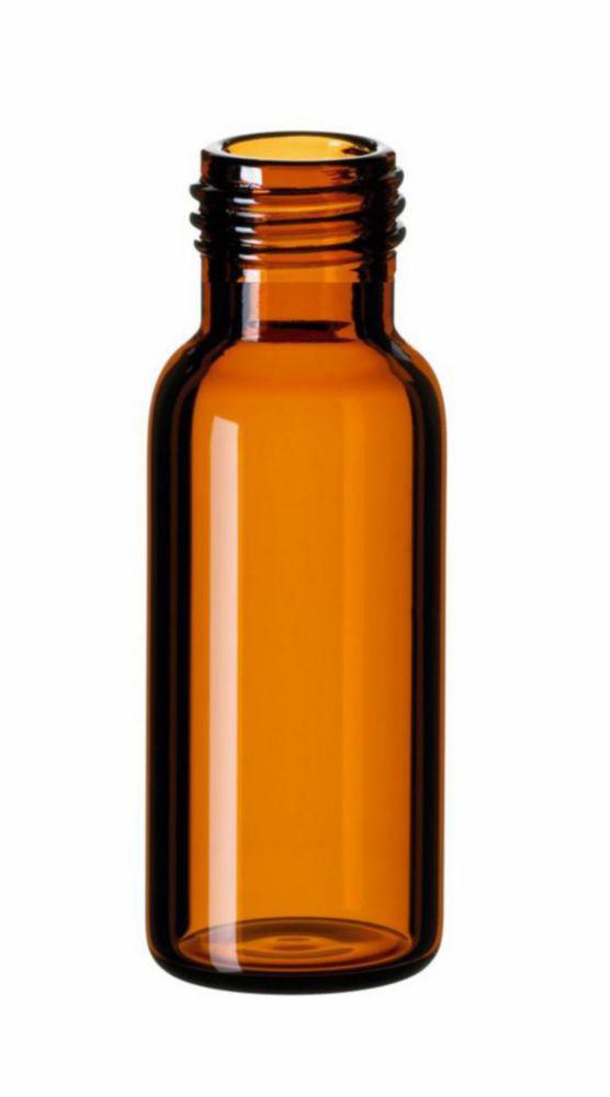LLG Screw Neck Vial N 9, 1.5 mL, 11.6 mm O.D., 32 mm Height, Amber, Flat Bottom, Wide Opening, Pack of 100