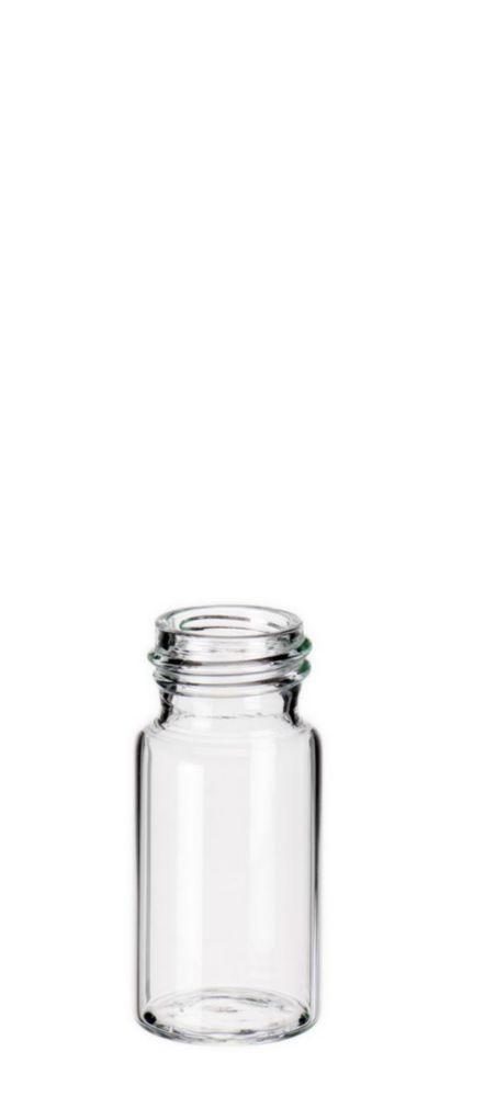 LLG Screw Neck Vials N 24, 20 mL, 27.5 mm O.D., 57 mm Height, Clear, Flat Bottom, Pack of 100