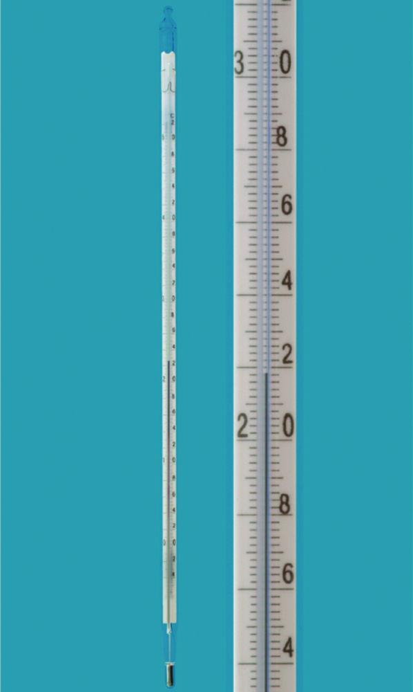 Amarell Precision Thermometer -10/0...+50:0.5°C, 220 mm, Special Filling Red