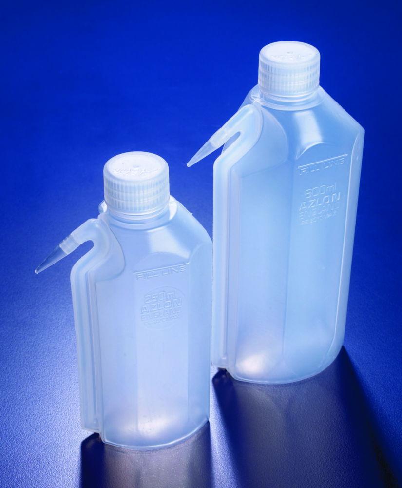 DWK 500 mL Wide Neck Wash Bottles with Integral Spout, Clear (Pack of 5)