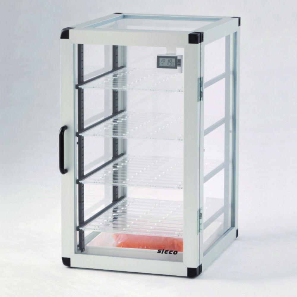 Bohlender Desiccator Cabinet, Glass-Clear Acrylic with Magnetic Closure, 310x375x525 mm