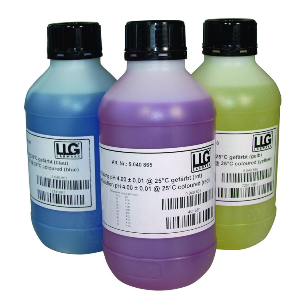 LLG Buffer Solution pH 4.00 ± 0.01/25°C, Red Coded, 1 L