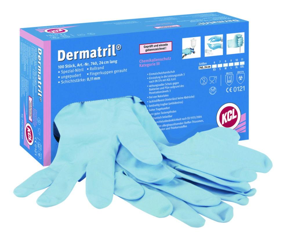 Honeywell KCL Dermatril 740 Disposable Gloves – Size 9, Pack of 100