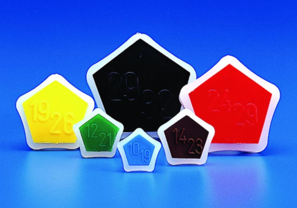 Kartell Conical Stoppers NS 24/29 PE Red Ø 21.1 mm