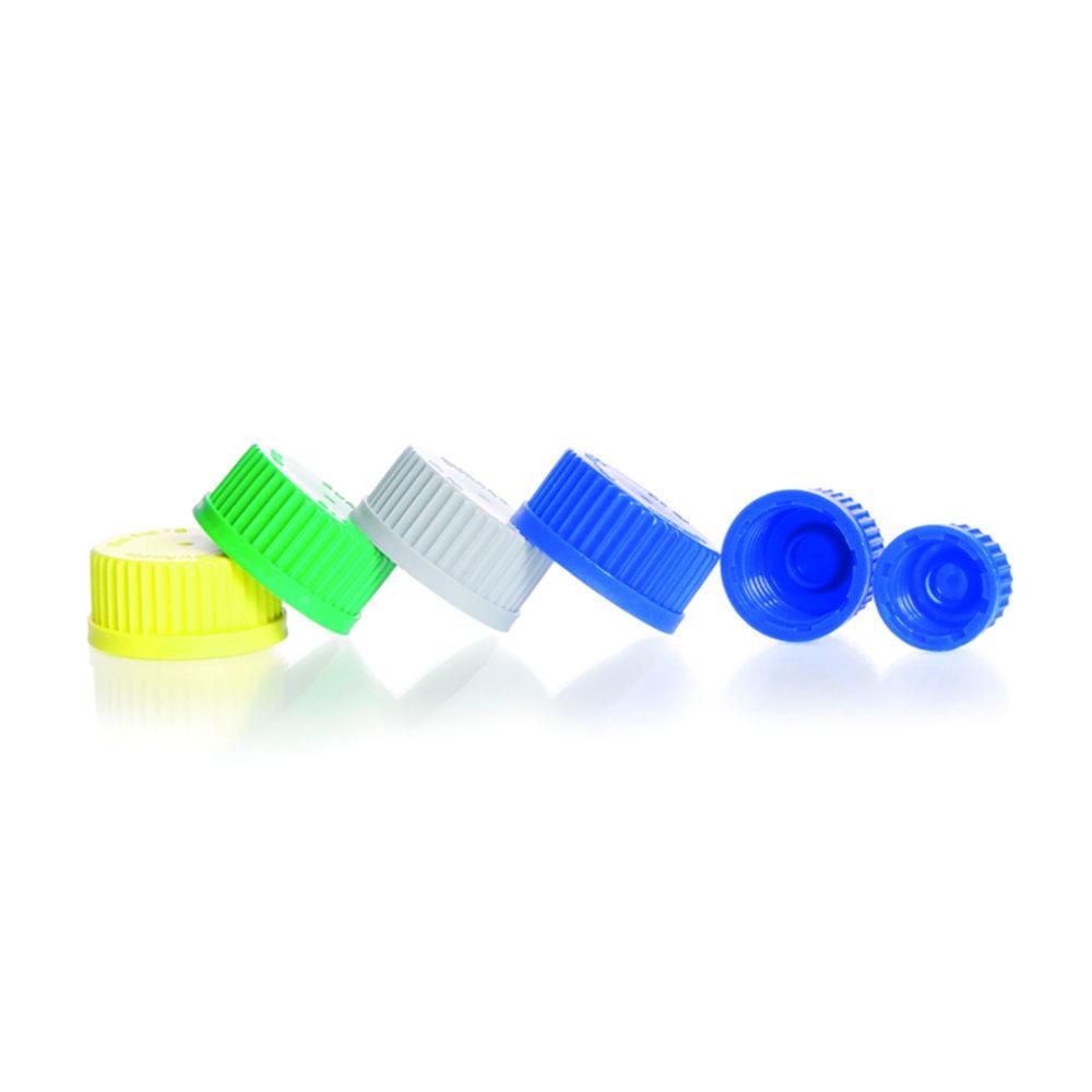 DWK Duran GL 45 Yellow Polypropylene Screw Cap with Lip Seal