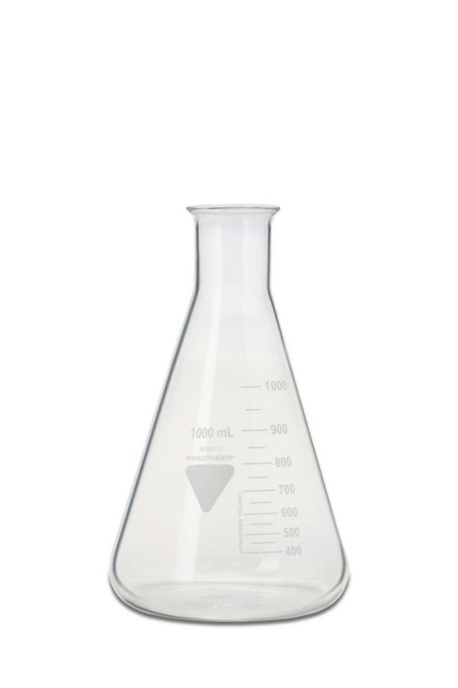 Scherf Erlenmeyer Flasks 1000ml Narrow Neck Boro 3.3, Pack of 10


