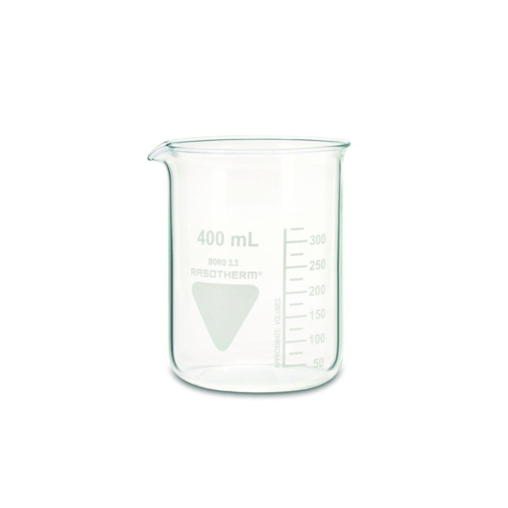 Scherf Beakers 150 ml, Low Form, Boro 3.3 with Division and Spout, Pack of 10