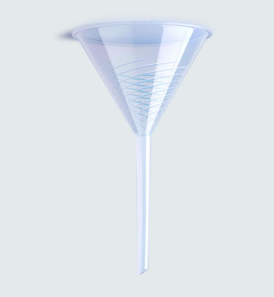 LLG Laboratory Funnel Ø 100mm, PP with Rib, Pack of 10