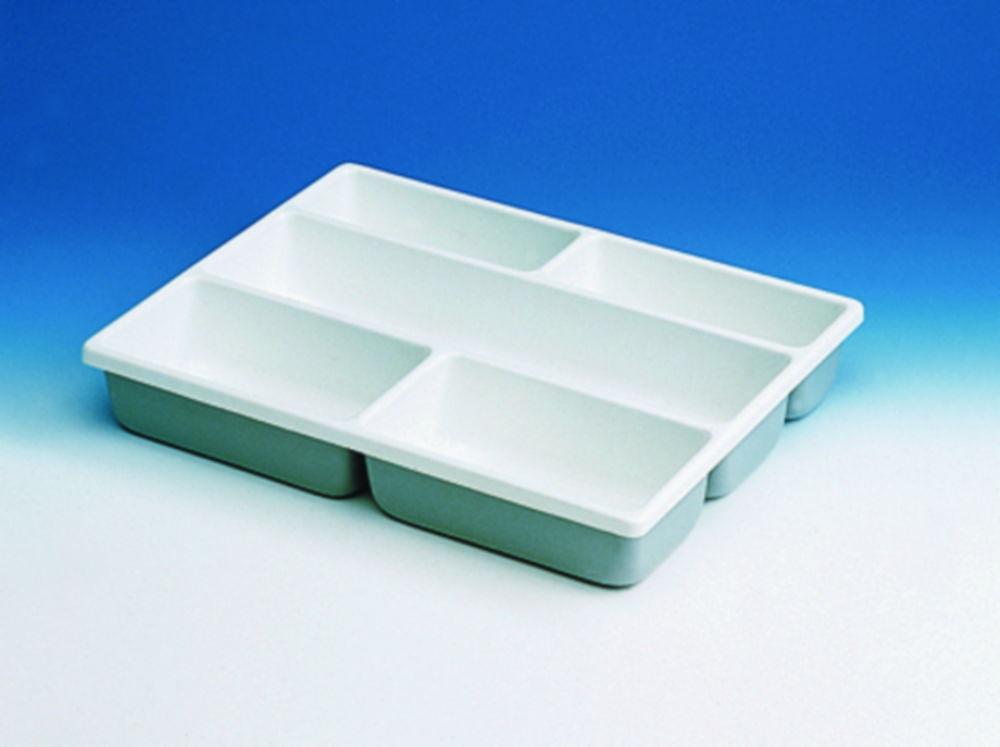Kartell Tidy Tray, PVC, 5 Compartments, 404 x 304 x 64 mm