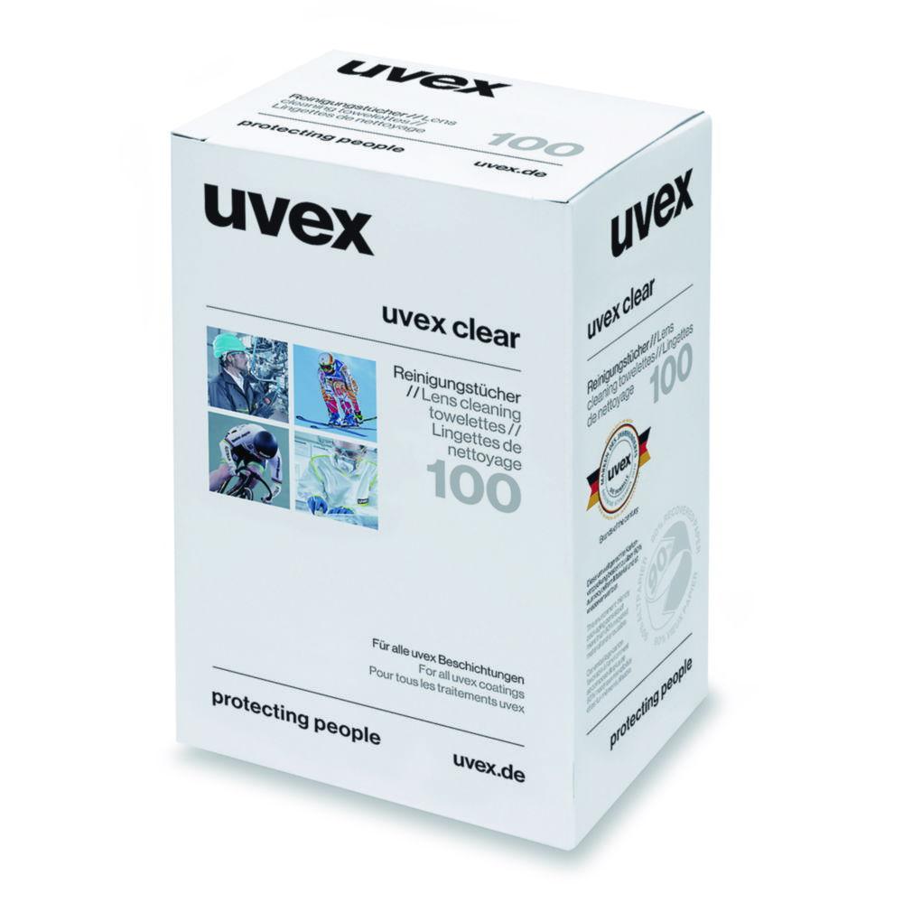 Uvex Moist Cleaning Tissues Silicone-Free Single Packed (Pack of 100 pcs in One Cardboard Box)

