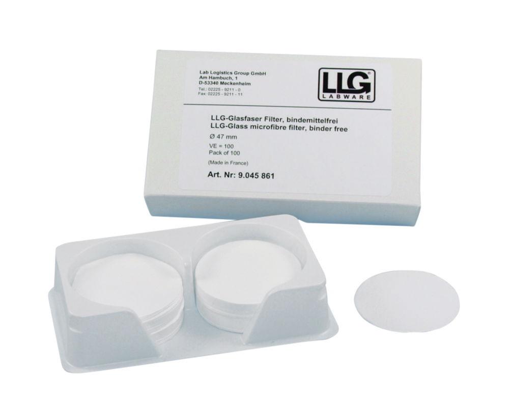 LLG Glass Microfibre Filter 47 mm 1.6 µm Binder Free Pack of 100
