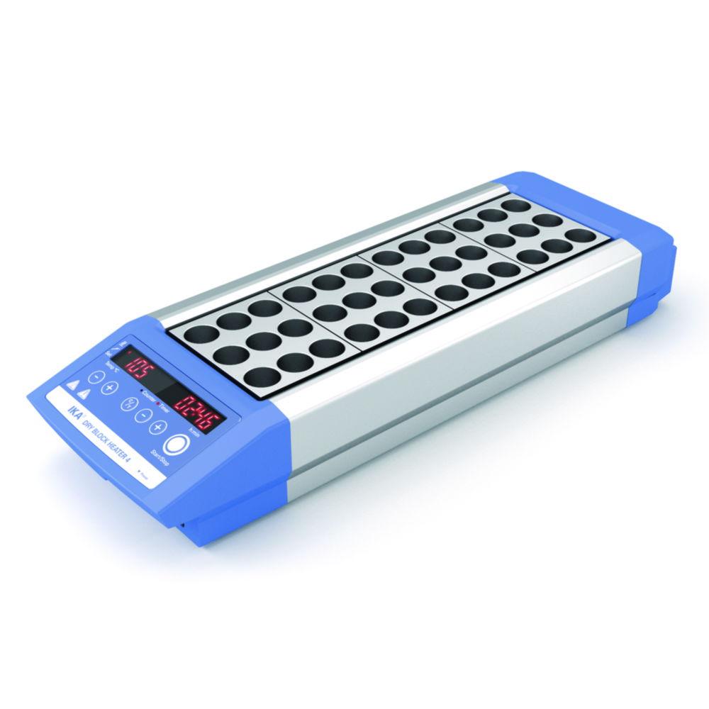 IKA Digital Block Thermostate Dry Block Heater 4 for 4 Aluminium-Block-Inserts, up to 120°C