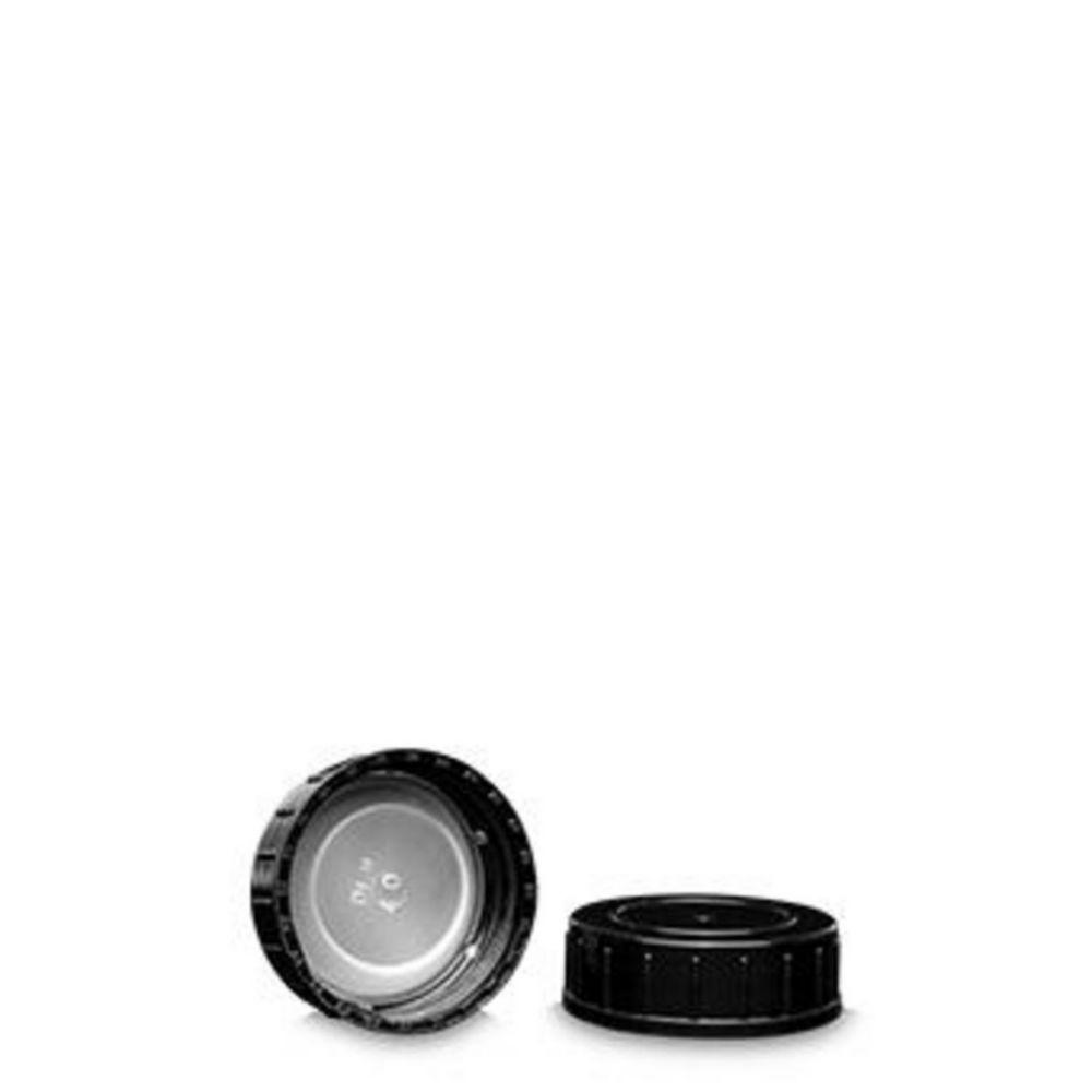 RIXIUS Screw Caps PP Black with LDPE Insert GL40 (Pack of 1800)