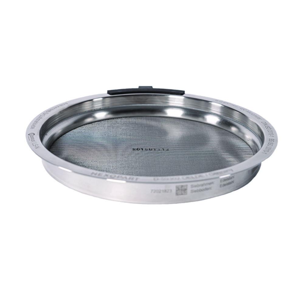 Air jet sieve 203 x 28 mm stainless steel frame, mesh size 200µm, acc.to DIN EN 10204