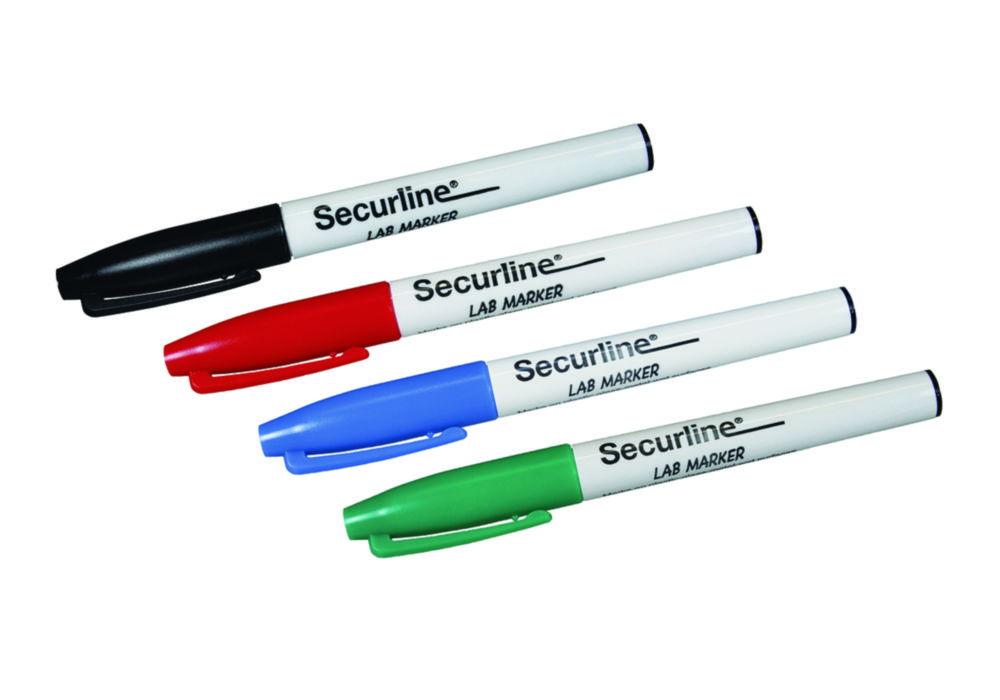 VmP Vertrieb Lab Marker, Securline, Blue, 1.0 mm Point, Pack of 10