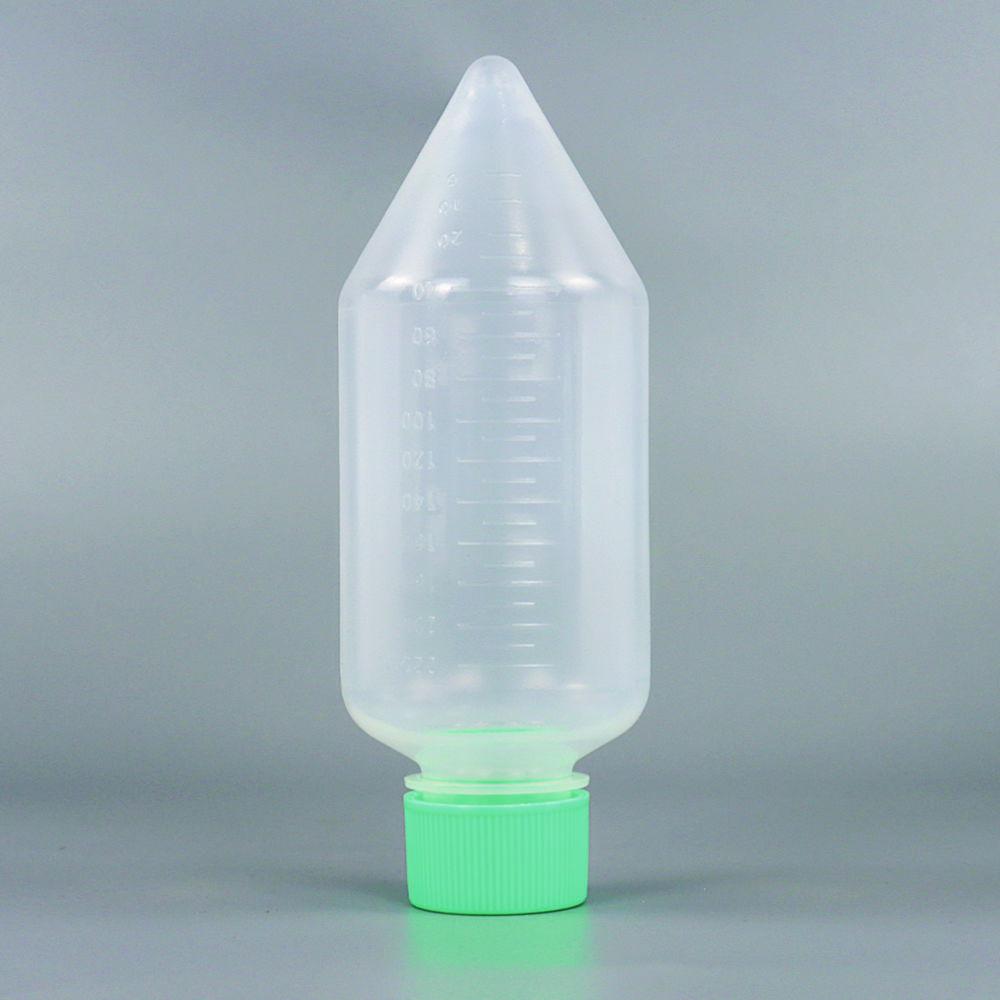 Jet Bio-Filtration Centrifuge Bottle, 600 mL, Conical, Green, RCF 7500 x g, DNase/RNase-Free, Sterile, Pack of 32