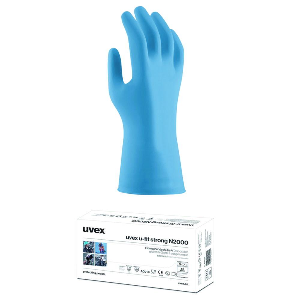 Uvex Protective Gloves U-Fit Strong N2000, 290mm, Size XL, Pack of 1 Box (50 Gloves)

