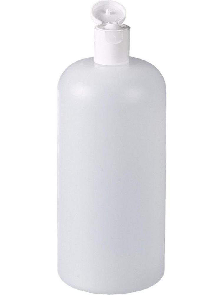 Bürkle Round Bottle 1000ml, HDPE w. Clap Closure