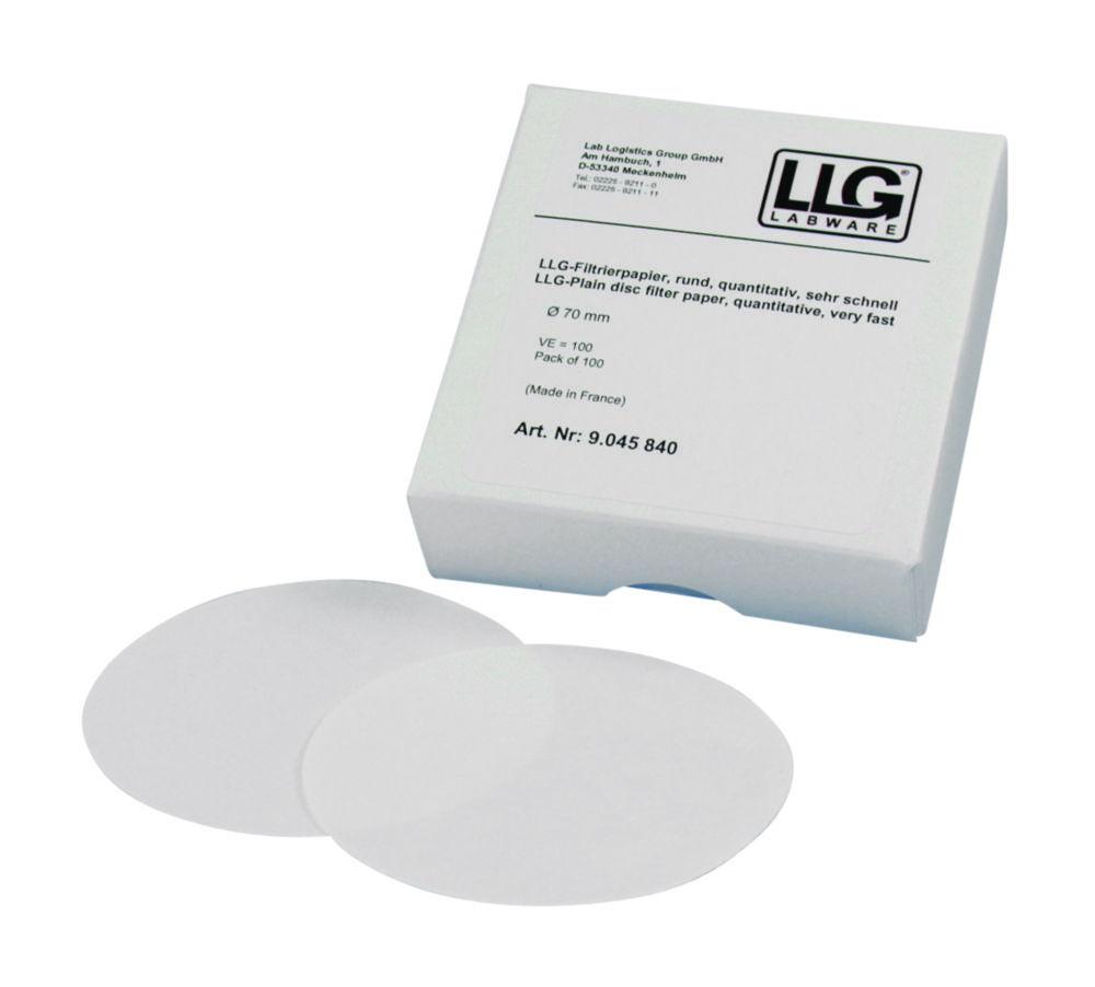 LLG Filter Circles 150mm Quantitative Very Fast, Pack of 100