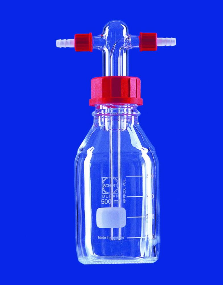 Lenz-Laborglas Gas Wash Bottles to Drechsel with Screw Connections (500 mL, Thread GL 45)

