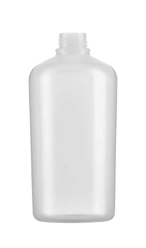 Kautex Textron Square Shouldered Bottles 500 mL Without Closure, LDPE, Round Shape