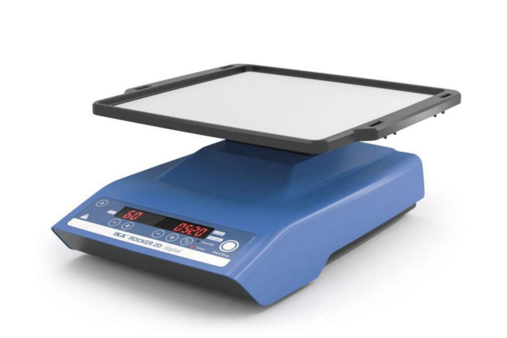 Shaker Rocker 2D digital Rotation range: 5 - 80 1/min Inclination angle 0...15°