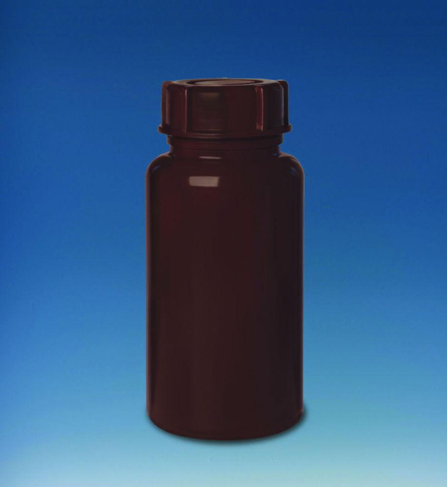 BRAND Bottle, 50 mL, PE-LD, Wide Neck, GL 32, Brown Opaque, Screw Cap

