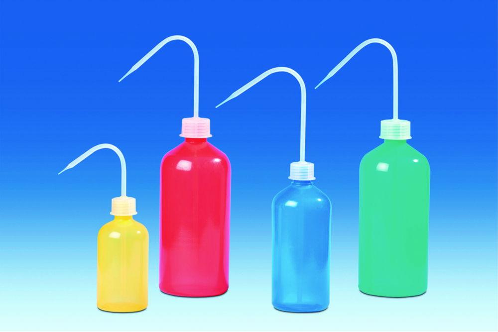 VITLAB Wash Bottles 1000 ml, Blue, PE LD/PP, Pack of 5

