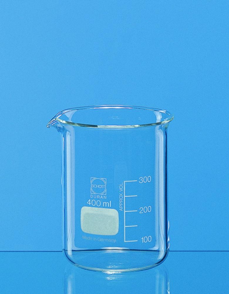 Beaker 2000 ml, low form, DURAN with graduation and spout pack of 10