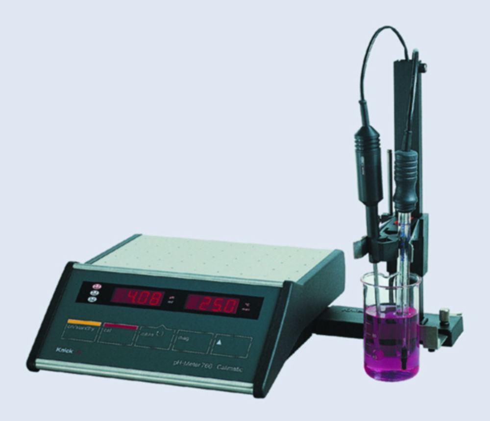 Laboratory pH meter 766, Set A pH:-2 - +16,mV:-1999 - +1999,-50°C - +150°C with pH/Pt-1000 combined electrode SE 101,plastic