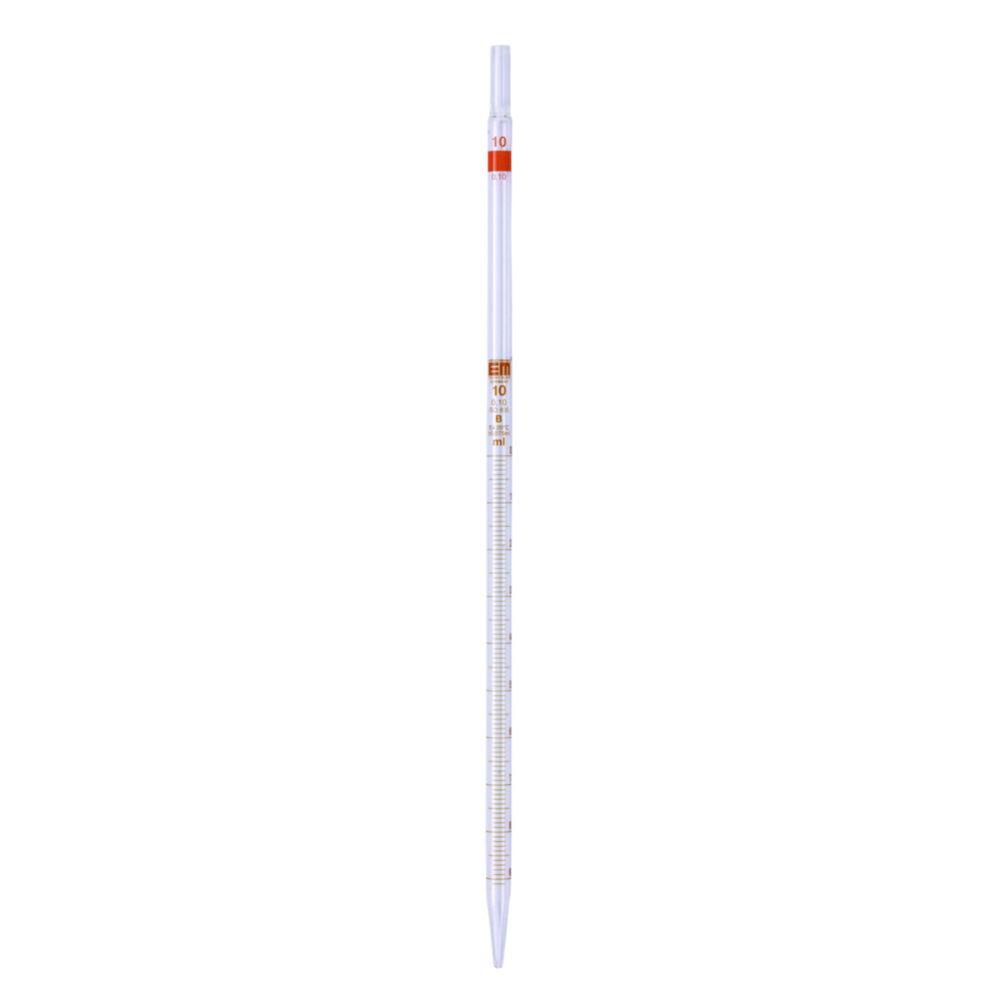 Hirschmann Laborgeräte Graduated Pipettes, Clear Glass 2:0,01mL, Amber Graduation