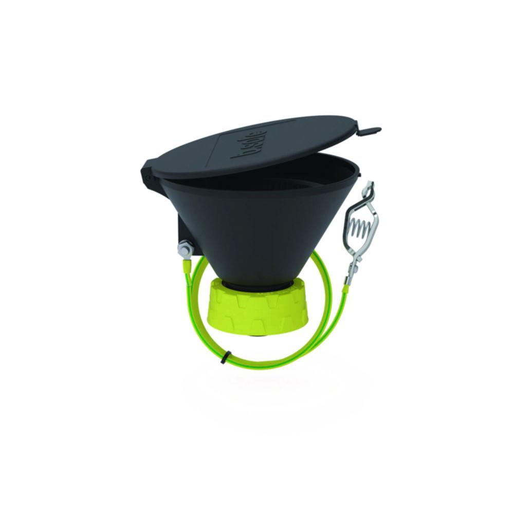 Bohlender b.safe Funnel 130 S 55 – Ø 130 mm, Black, Static‑Dissipative PE‑EX