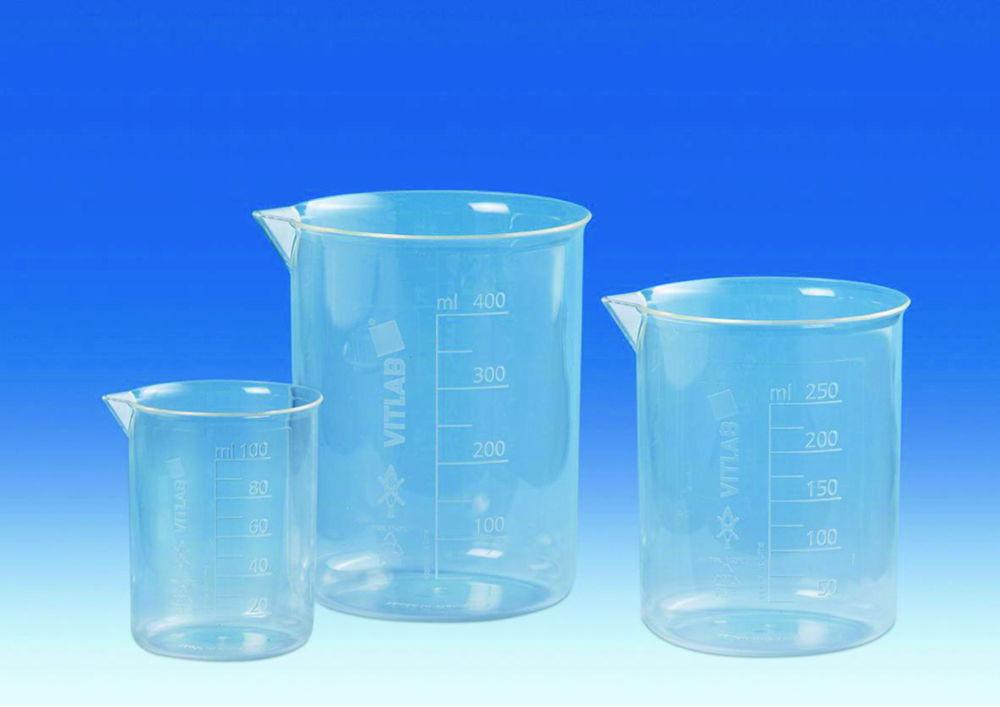 VITLAB Griffin Beaker 400 ml PMP/TPX with Raised Scale

