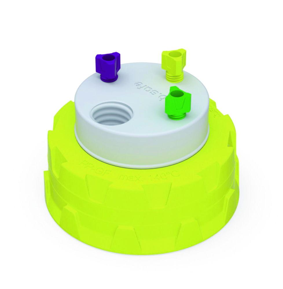 Bohlender b.safe Waste Cap S60 4x UNF1/4", 1x GL14, 4x NPT1/8"