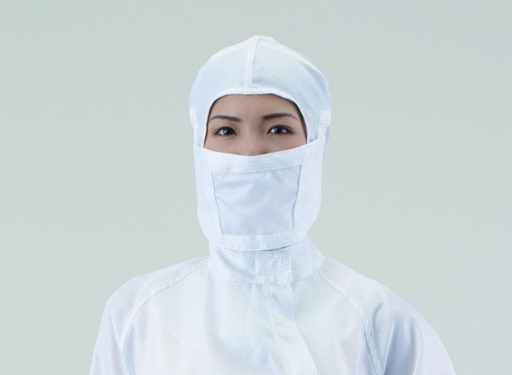 As One ASPURE Face Mask for Cleanroom, Blue, Reusable