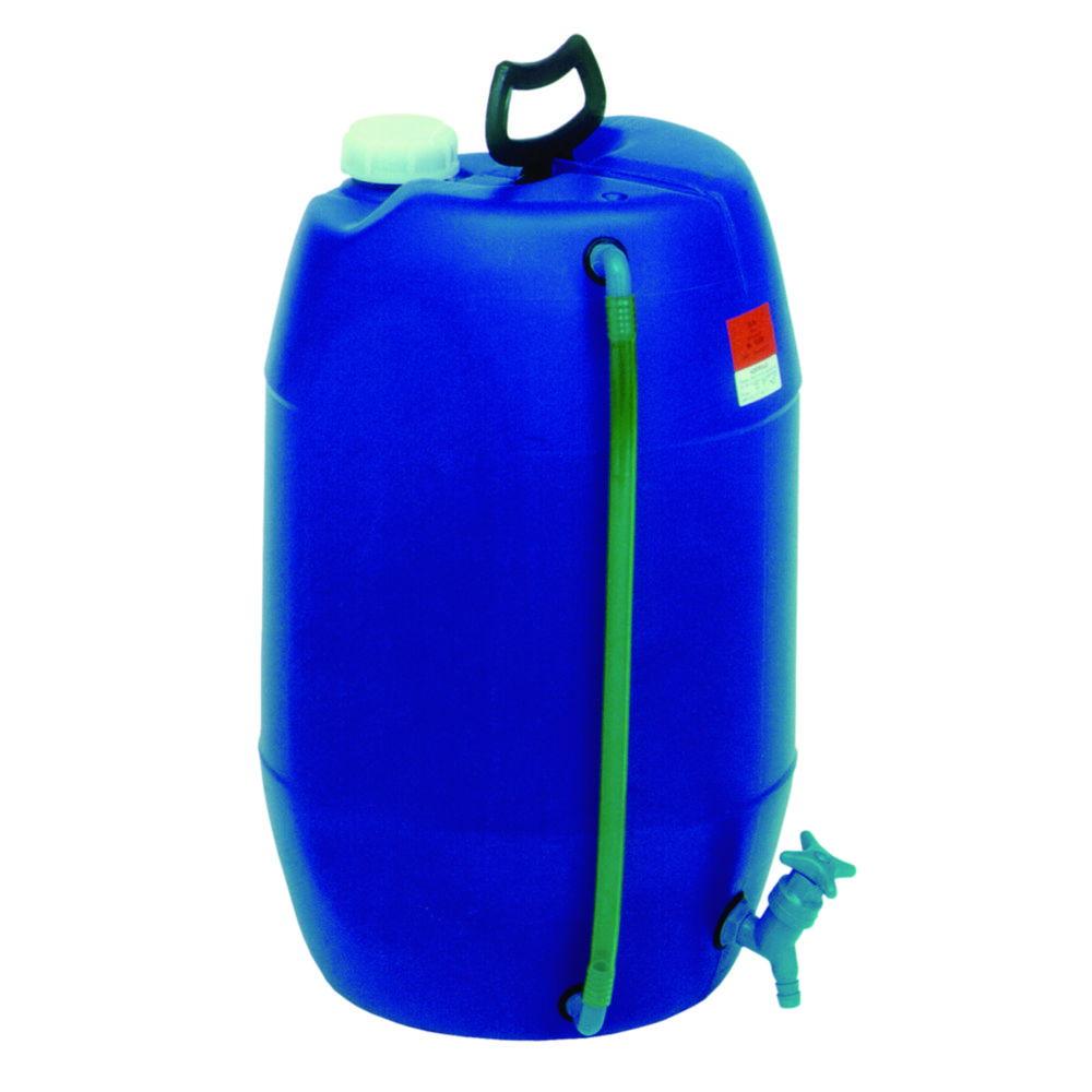 Behr Carboy PE with Blue Cap, 220L, Level Display Tube and Stopcock