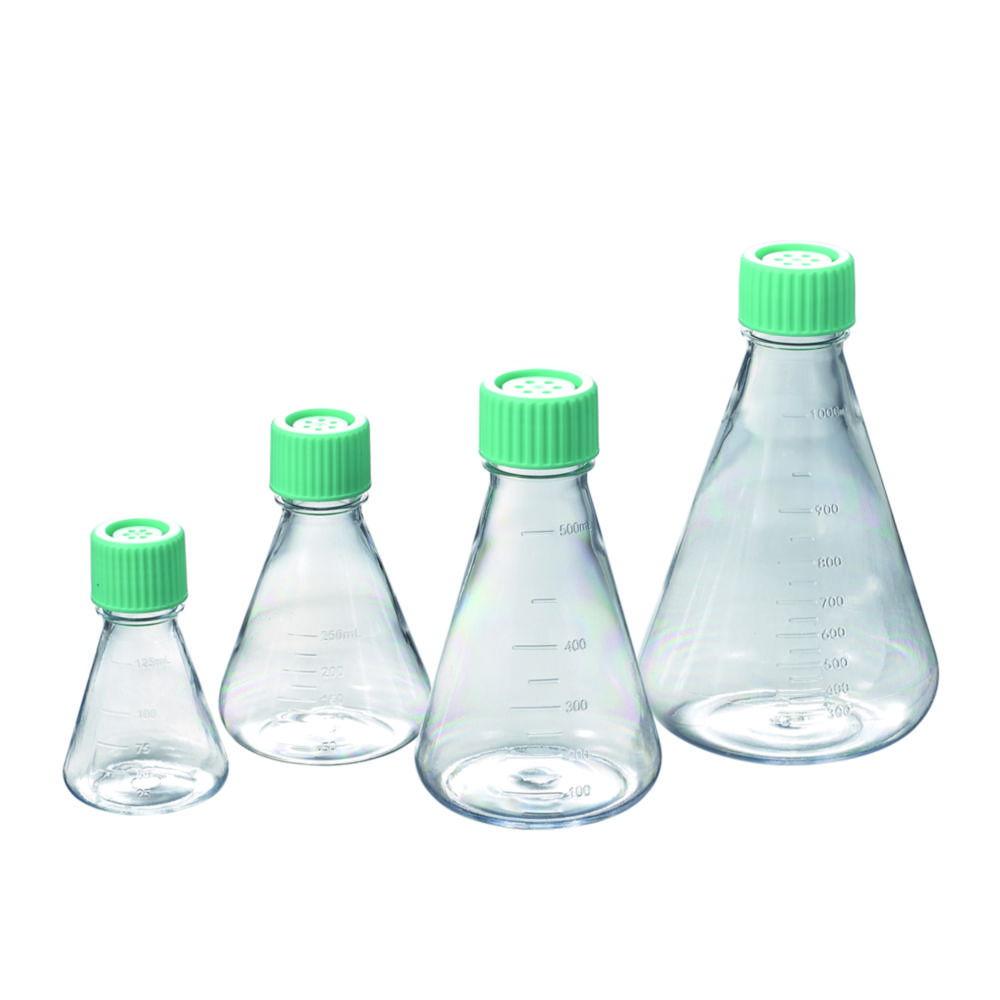 Erlenmeyer Flasks, 500 ml, sterile, PC, Non-treated,Dnase/Rnase free, Non-pyrogenic, pack of 12