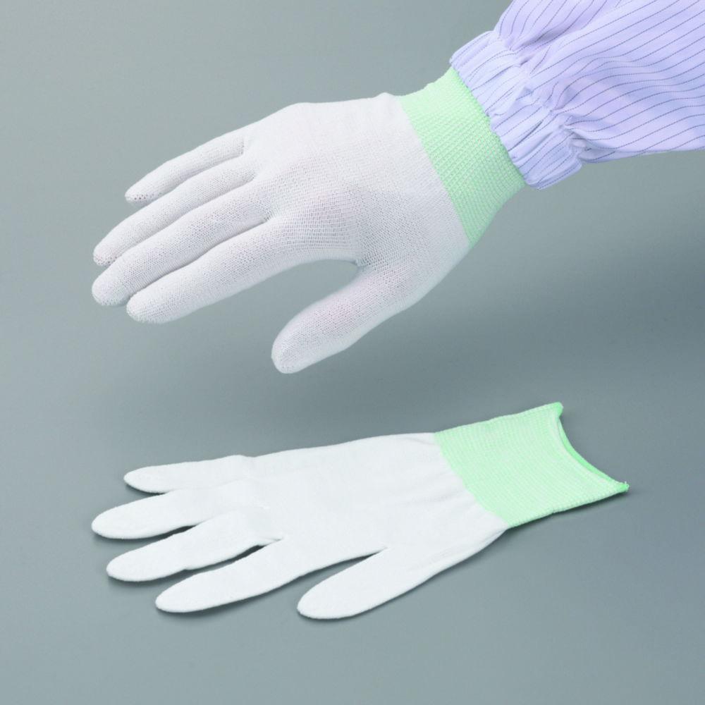 As One ASPURE SILVIX II Gloves, Size M, Nylon with Silver Ions, Pack of 10 Pairs