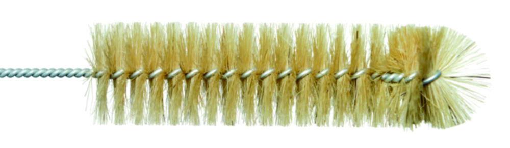 Test tube brush Ø 30mm, length 270mm natural, unbent with eyelet