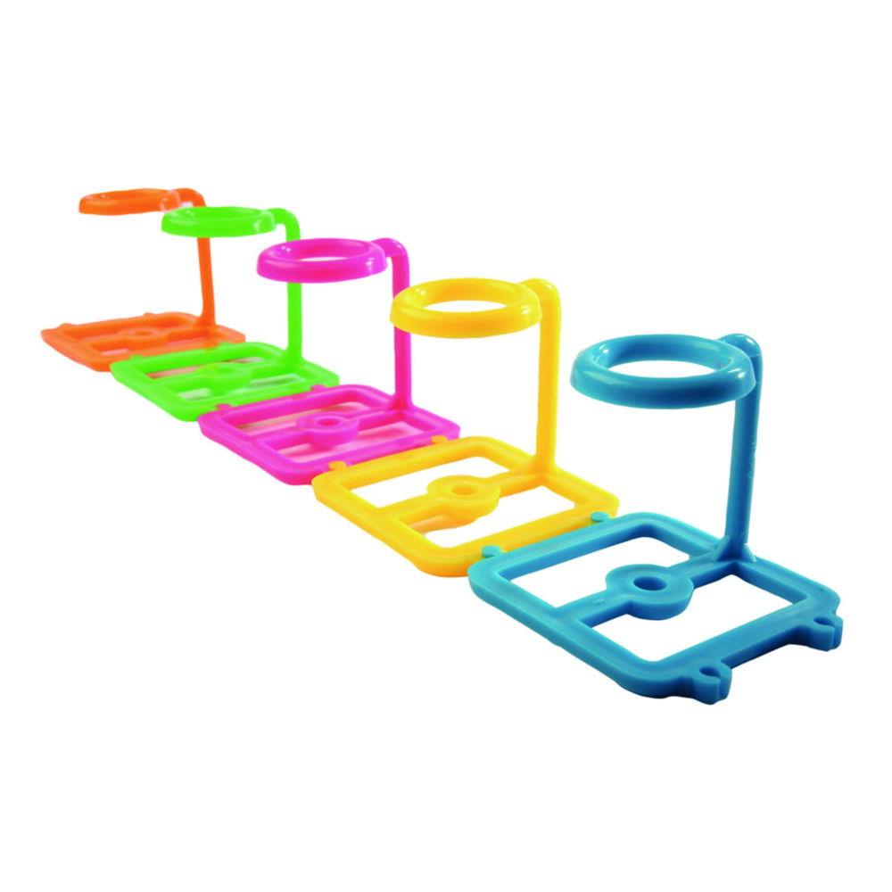 Heathrow Scientific Tube Rack, One Well PP for 1 Tube of 50ml, String Together Possible, Assorted Colors, Pack of 5