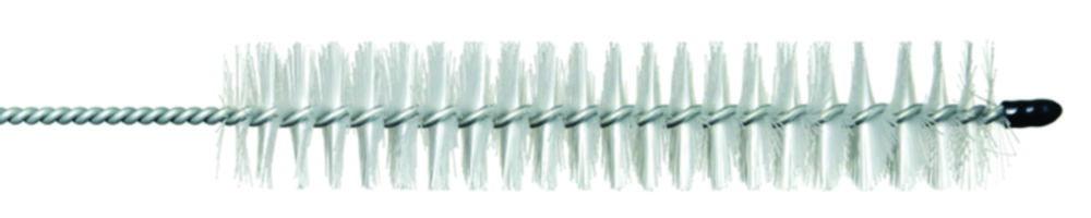 Reitenspieß-Bürsten Burette Brush 1000mm Head Ø 30mm Nylon Bristles Stem Nickelplated with EyeLoop

