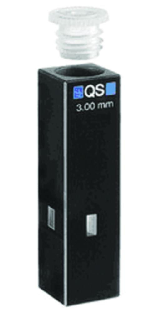 Hellma Ultra-micro Cuvette 10 x 2 mm 15 mm ZH, Quartz Glass SUPRASIL with PE-stopper 011.103