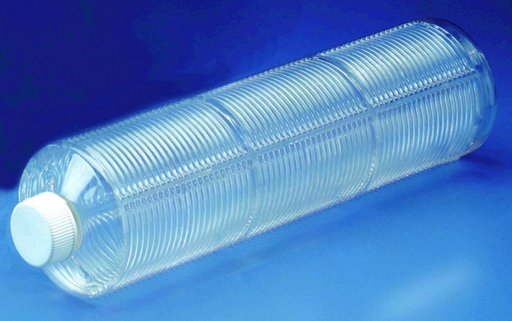 Thermo Nunc Invitro 2X Roller Bottles 1700 cm² PETG Sterile Pleated Surface Non-Vented Cap Expanded Surface (Pack of 20)