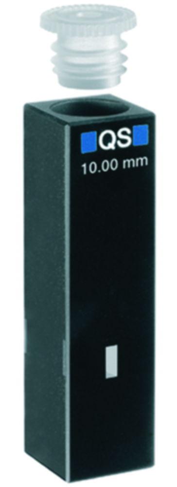 Hellma Standard Cuvette 105.202-QS Ultra-Micro, PE-Stopper, Capacity 50µl, Thickness 10 mm, CH 15 mm

